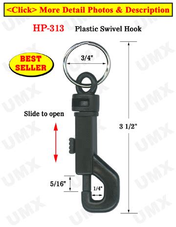 Plastic Bolt Snap Hooks