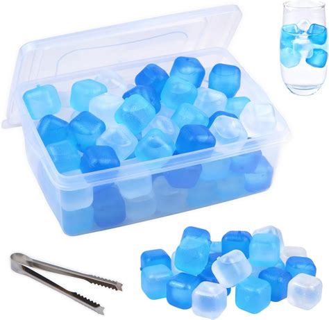 Plastic Box Ice Cubes