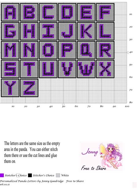 Plastic Canvas Letter Patterns Free