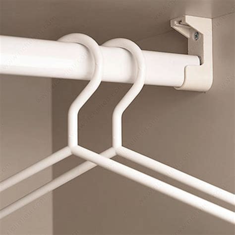 plastic closet rod supports