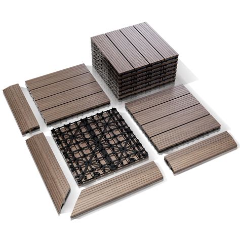 Plastic Composite Decking Tiles
