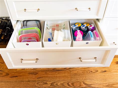 plastic container storage ideas
