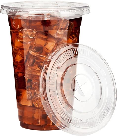 Plastic Cups With Flat Lids