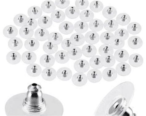 Plastic Disk Earring Backs
