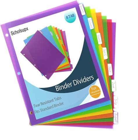 Plastic Divider Sheets