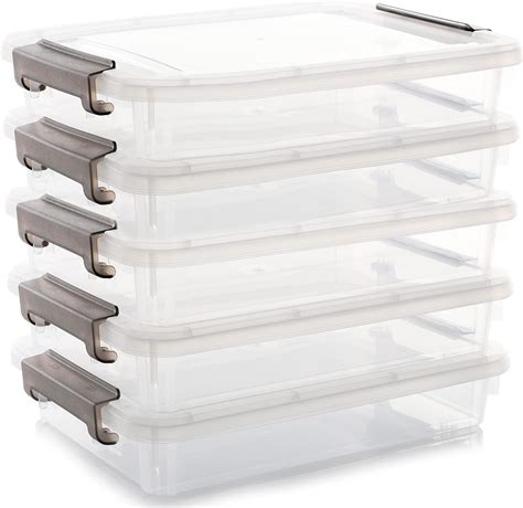 Plastic Document Storage Boxes With Lids