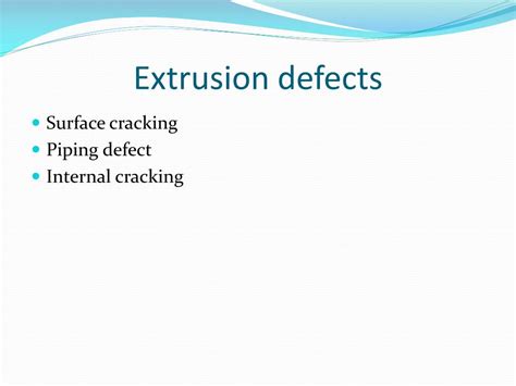 Plastic Extrusion Defects Ppt