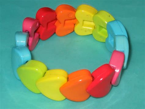 Plastic Heart Bracelet