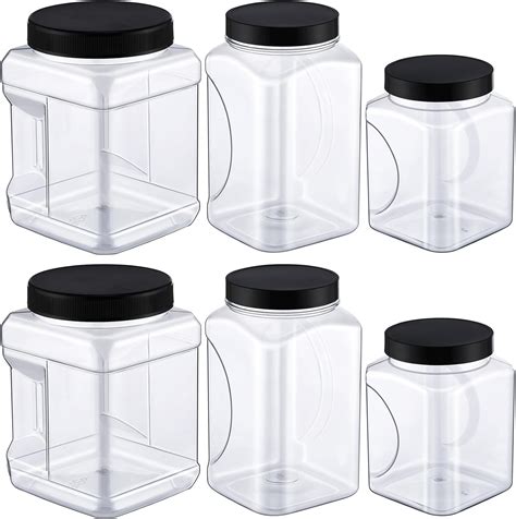 Plastic Jar Containers With Lids