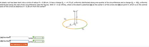 Plastic Rod Has Been Bent Into A Circle Of