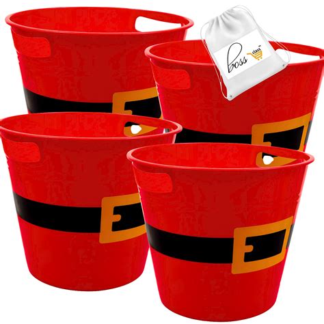 Plastic Santa Bucket