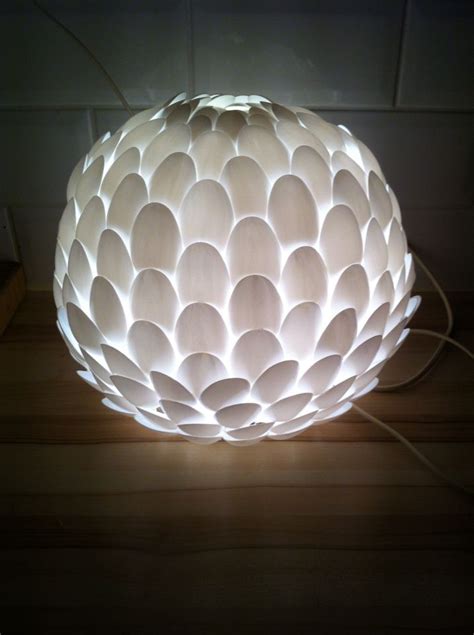 Plastic Spoon Lamp Shade