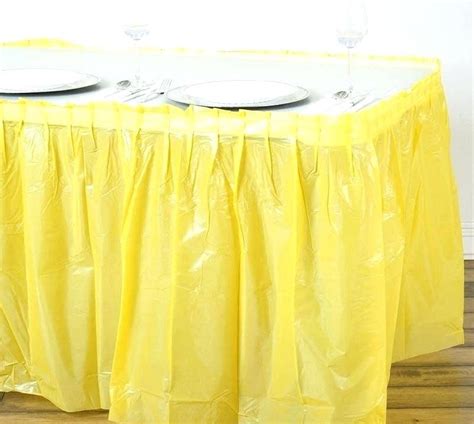 Plastic Table Skirts Dollar Tree
