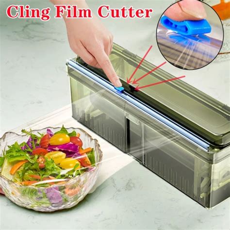 Plastic Wrap Slide Cutter Box