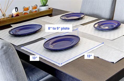 Plate Mat Size