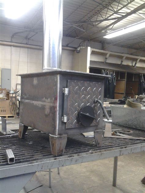 plate steel wood stove