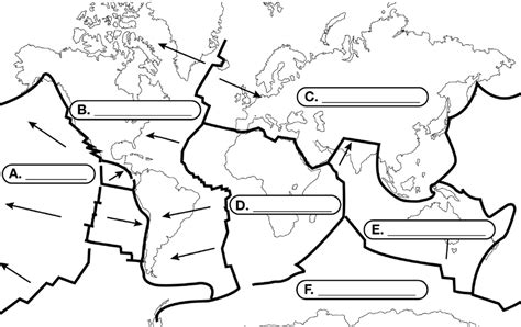 Plate Tectonics Map Quiz