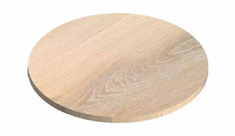 Plateau de table rond chêne 80 cm de diamètre