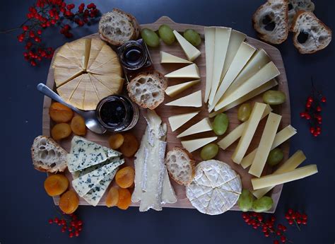 Plateau de fromages variés