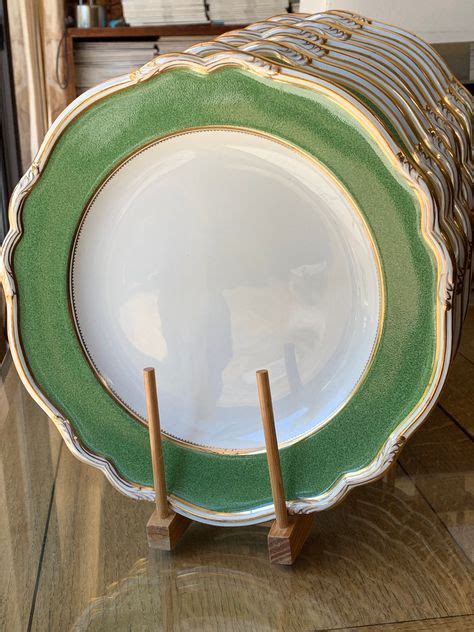 Plates With Green Trim