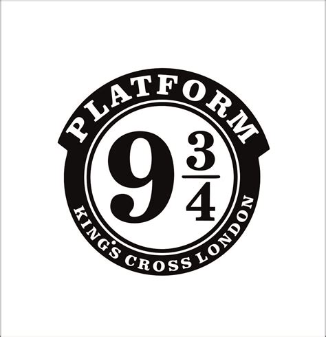 Hogwarts Platform 9 3/4 SVG King's Crossing Harry Potter Etsy