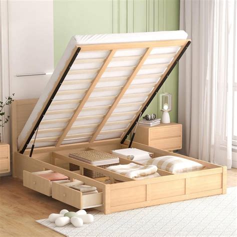 Platform Bed Storage Queen