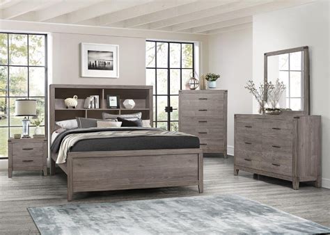 Platform Bookcase Bedroom Set