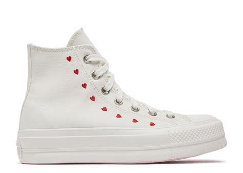 Platform Converse With Hearts