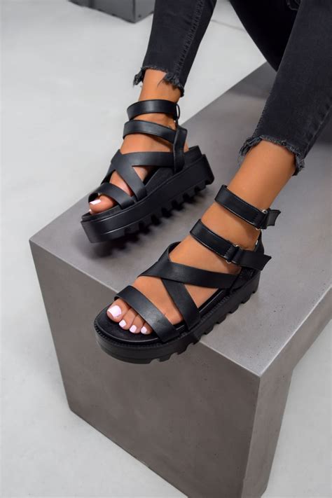 platform gladiator sandals for women