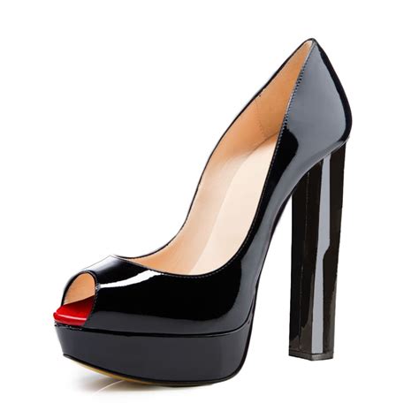 Platform Pumps Chunky Heel