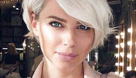 Popular Platinum Blonde Pixie Growout Hairstyles for 2018