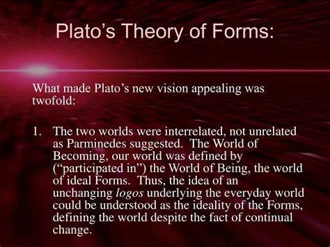 Plato Theory Of Forms Slideshare