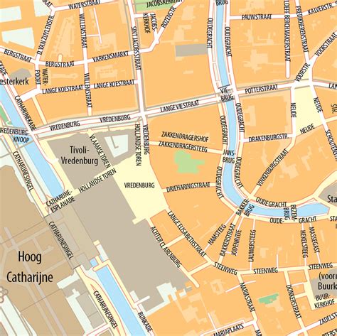 plattegrond stad utrecht centrum