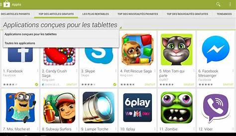 Play Store Application Gratuite Pour Tablette Jeux