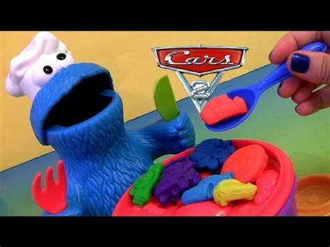 play doh chef cookie monster letter lunch