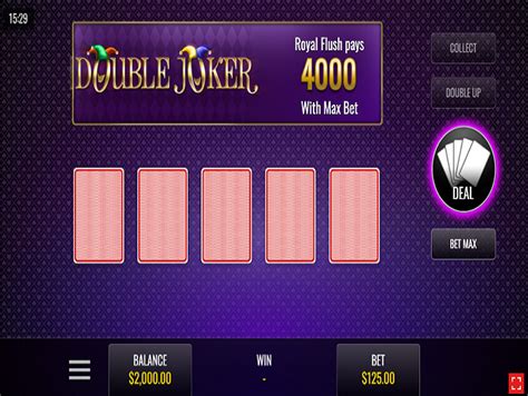 play double joker double down poker free