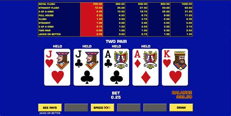 play free video poker online no downloads