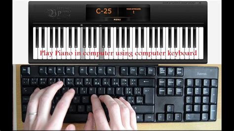 play piano youtube using keyboard
