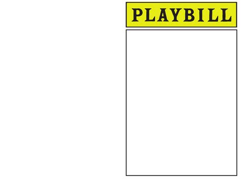 playbill template