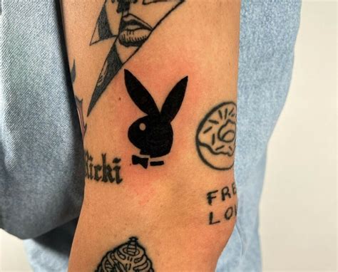 Cool Playboy Bunny Logo Tattoo Designs Ideas