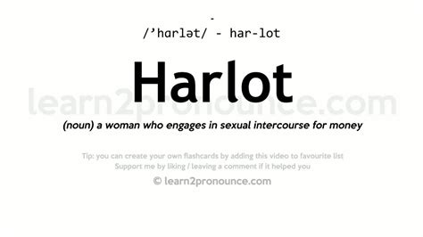 played the harlot meaning