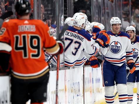 player grades oilers vs new jersey