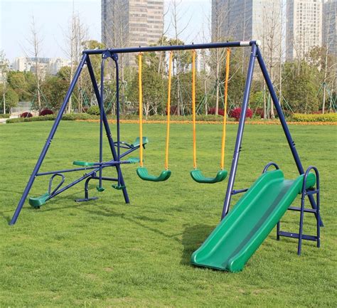 Playground Slide Swing Set