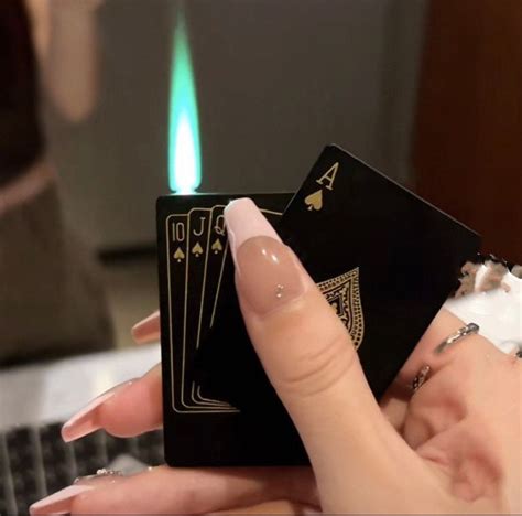 Playing Card Green Lighter