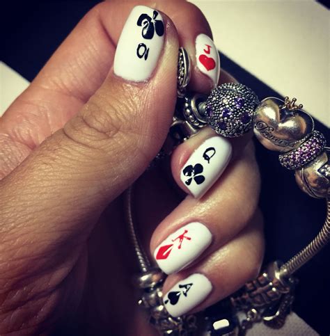 Playing Cards Nail Art