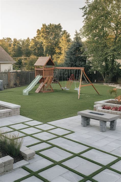 Playset Backyard Grass
