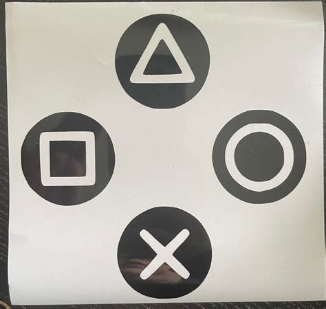Playstation 4 Button Sticker