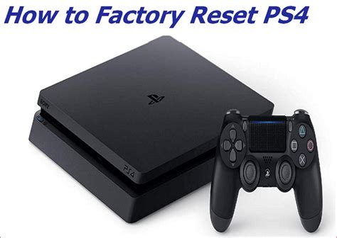Playstation 4 Slim Factory Reset