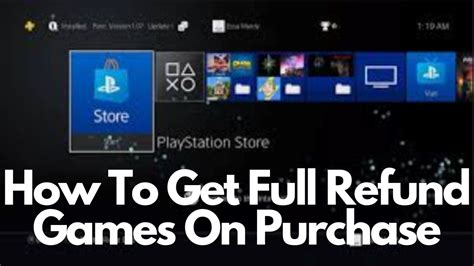 playstation game refund policy
