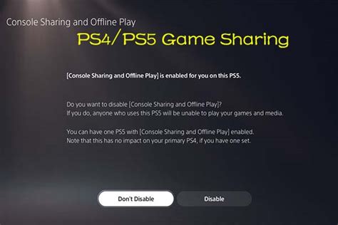 Playstation Game Sharing